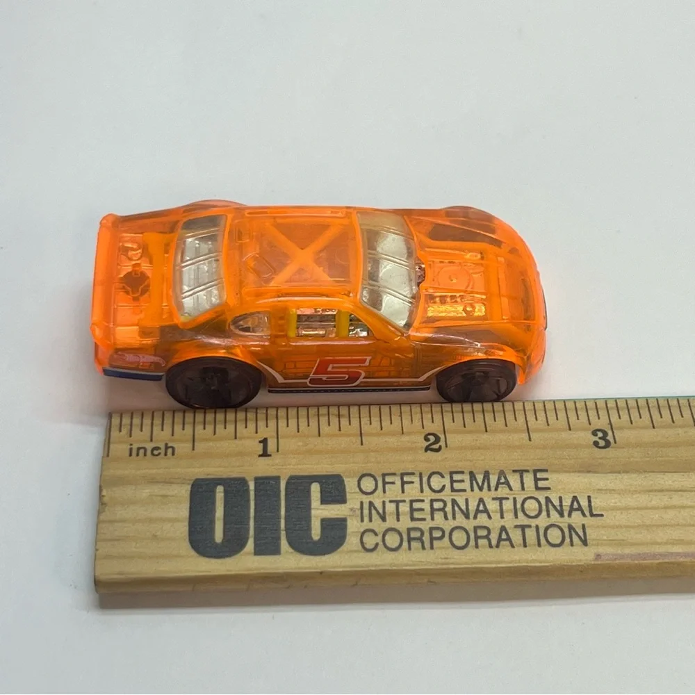 hot wheels 2012 x racers series stocker translucent orange number 5‎